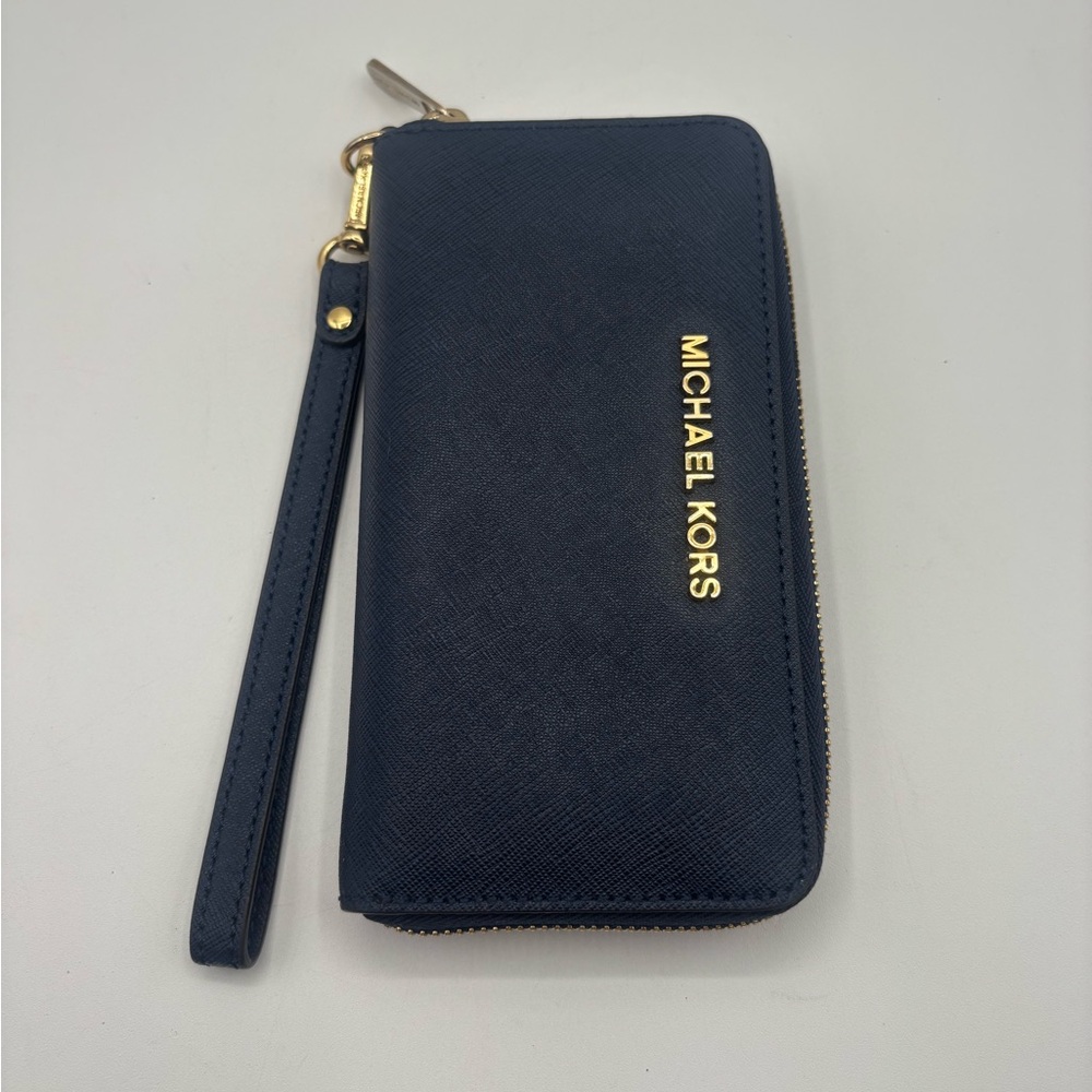 Michael Kors Navy Wristlet Wallet